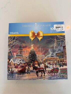 Thomas Kinkade Studios CEACO Holiday Puzzle - Blue Box
